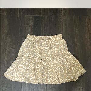 Beige Polka Dot Women's Skirt